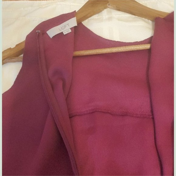 Loft dress, fuchsia, fuchsia purple dress - Picture 3 of 5